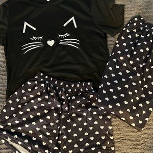 3 piece pajama set - size medium